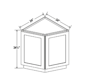 Shaker White - Base End Cabinet SW-BEC24