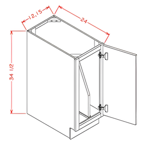 White Shaker - Full Height Tray Divider Bases