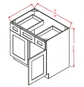 White Shaker Vanity Combo Bases: Classic Elegance and Functionality for Your Bathroom