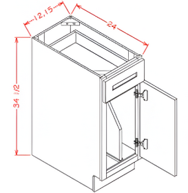 White Shaker - Tray Divider Bases SW-B12TD SW-B15TD SW-B18TD